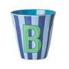 Medium Becher - Blau - B - Stripes