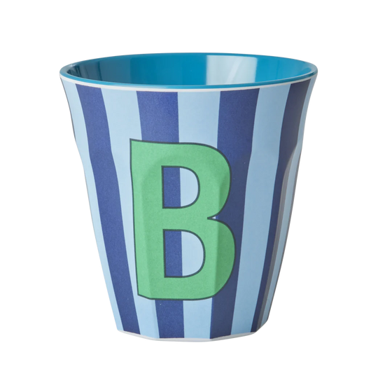 Medium Becher - Blau - B - Stripes