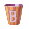 Medium Becher - Orange - B - Stripes