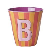  Medium Becher - Orange - B - Stripes