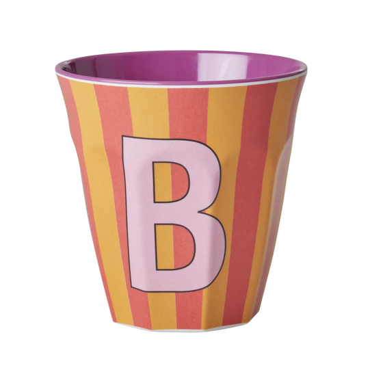 Medium Becher - Orange - B - Stripes