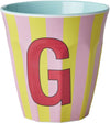 Medium Becher - Mehrfarbig - G - Stripes