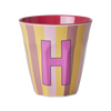 Medium Becher - Mehrfarbig - H - Stripes