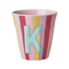 Medium Becher - Pink - K - Stripes