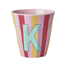  Medium Becher - Pink - K - Stripes