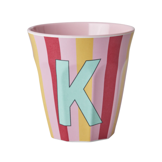 Medium Becher - Pink - K - Stripes