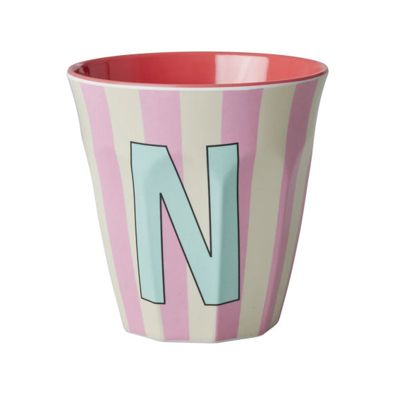 Medium Becher - Hellrosa - N- Stripes