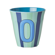  Medium Becher - Blau - O- Stripes