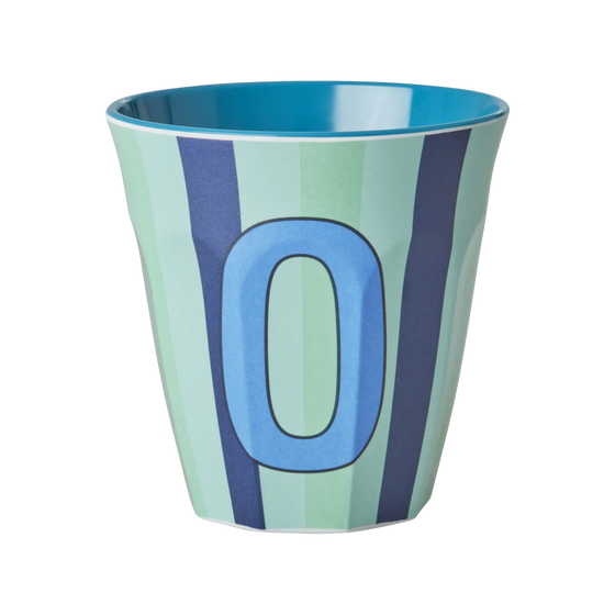 Medium Becher - Blau - O- Stripes