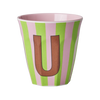 Medium Becher - Pink - U - Stripes