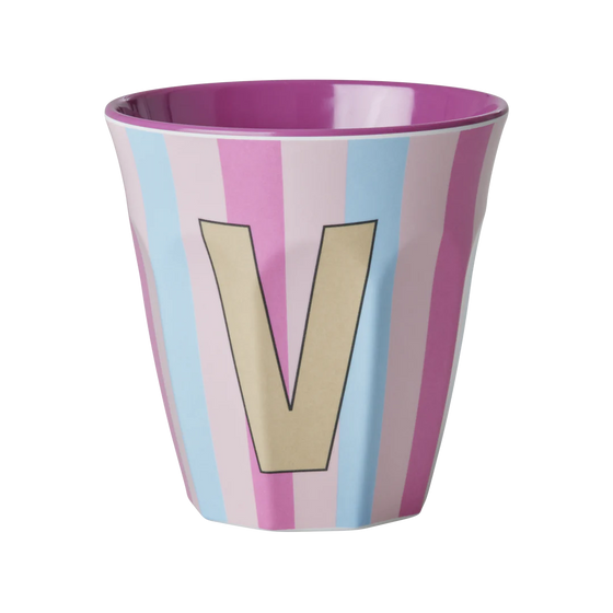 Medium Becher - Mehrfarbig - V - Stripes