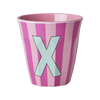 Medium Becher - Pink - X - Stripes