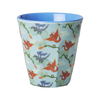 Medium Becher - Blau - Dragon Print