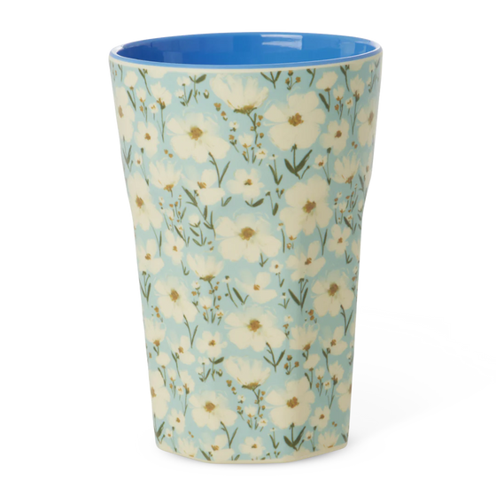 Großer Becher - Mint - Summer Bloom Print