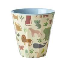  Medium Becher - Blau - Sweet Jungle Print