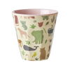 Medium Becher - Hellrosa - Sweet Jungle Print