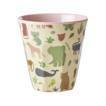  Medium Becher - Hellrosa - Sweet Jungle Print