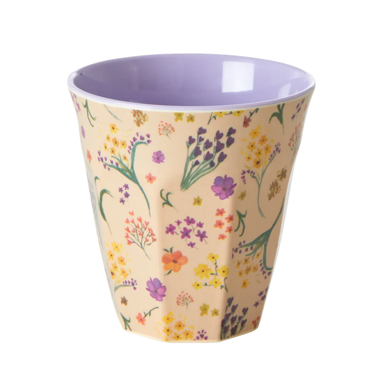 Medium Becher - Wild Flower Print