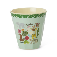  Medium Becher - Wildlife Print - Mint