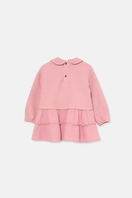 Soft feel fleece Kleid "MIA" - Pink