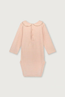  Baby Body mit Kragen GOTS - Biscuit/Cream