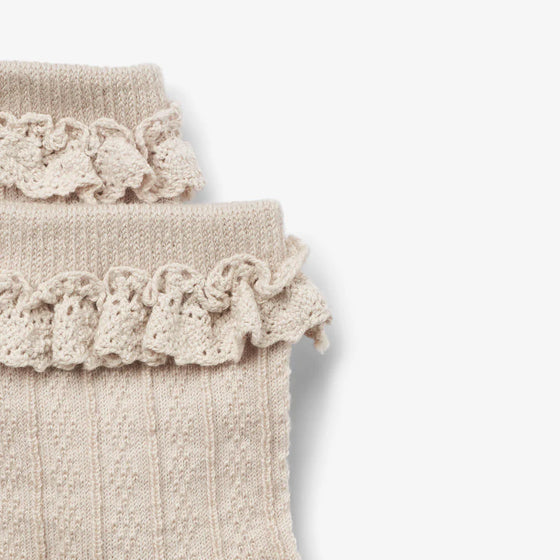 WOLLSPITZENSOCKEN NORA - Offwhite