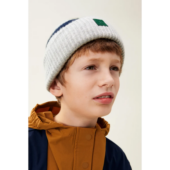 Beanie Mütze Emilio - Classic Navy/Light Grey Melange