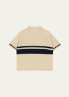 T-Shirt Strick - Blue Stripe