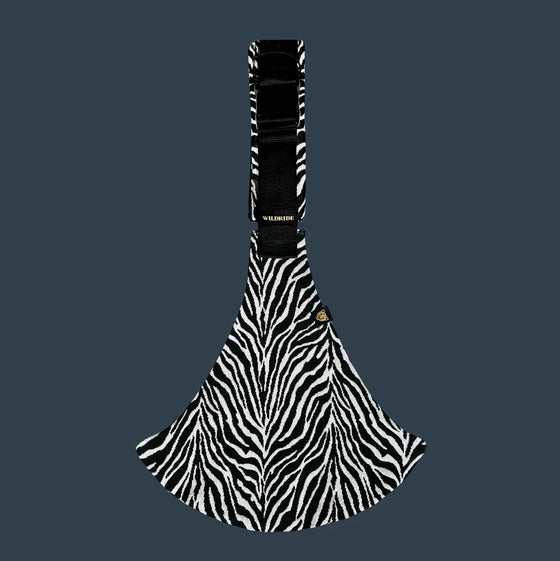 Kindertrage Jaquardstoff Zebra