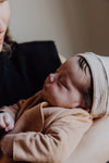 Baby Anzug mit Druckknöpfen GOTS - Biscuit