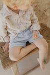 Frottee Shorts - clear blue