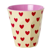  Medium Becher - Darling Hearts / Creme