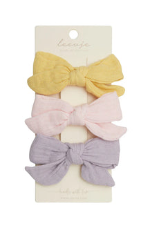  Haarspangen 'muslin summer bows'