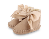 Pina Organza Booties | Truffle Nubuck + Cedar Cotton